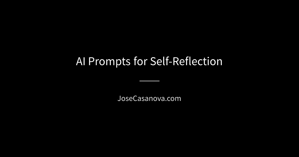 AI Prompts for Self-Reflection